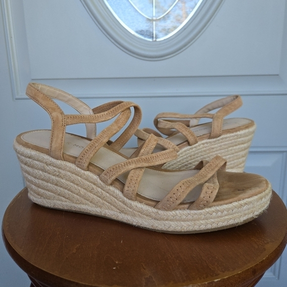 Pelle Moda Shoes - Pelle Moda Kortez Espadrille Wedges Tan